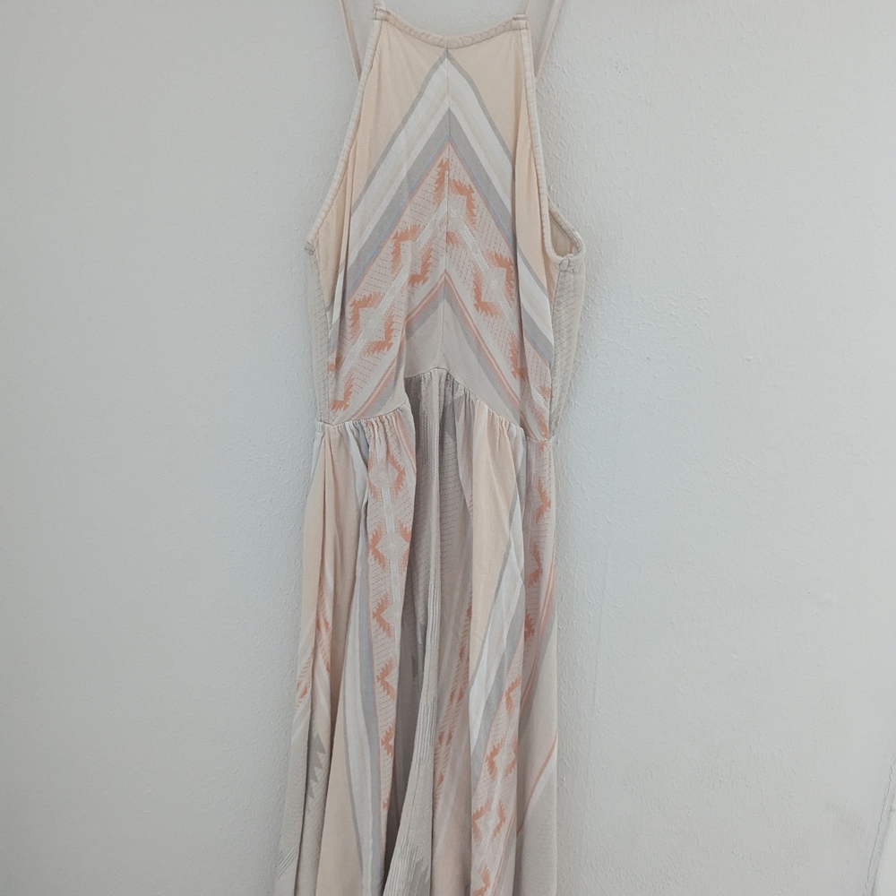 O'Neill Maxi Dress in Cream and Orange